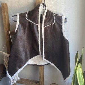 Faux Leather brown vest